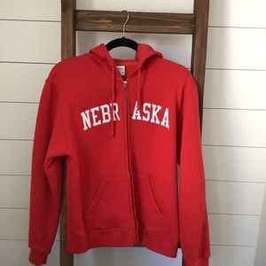 Nebraska Zip Up Hoodie Sweatshirt